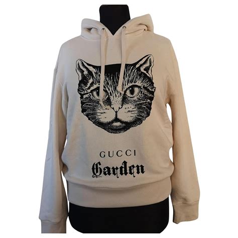 mens gucci cat sweatshirt|gucci tote with cat.